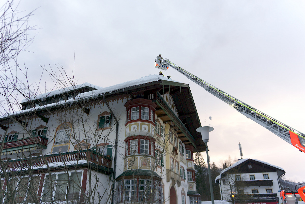 Schnee-Einsatz in Südbayern