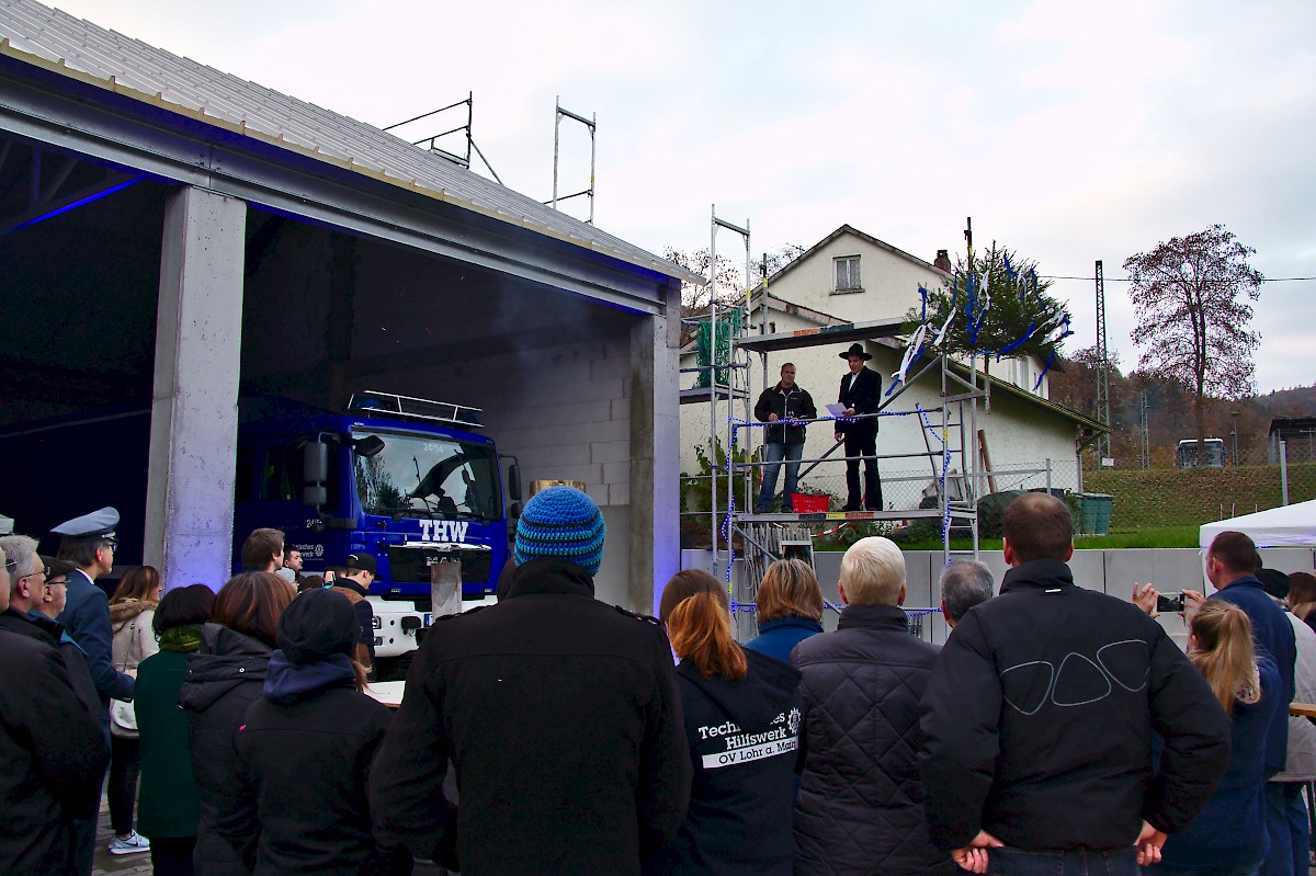 Richtfest der Fördervereinsgarage