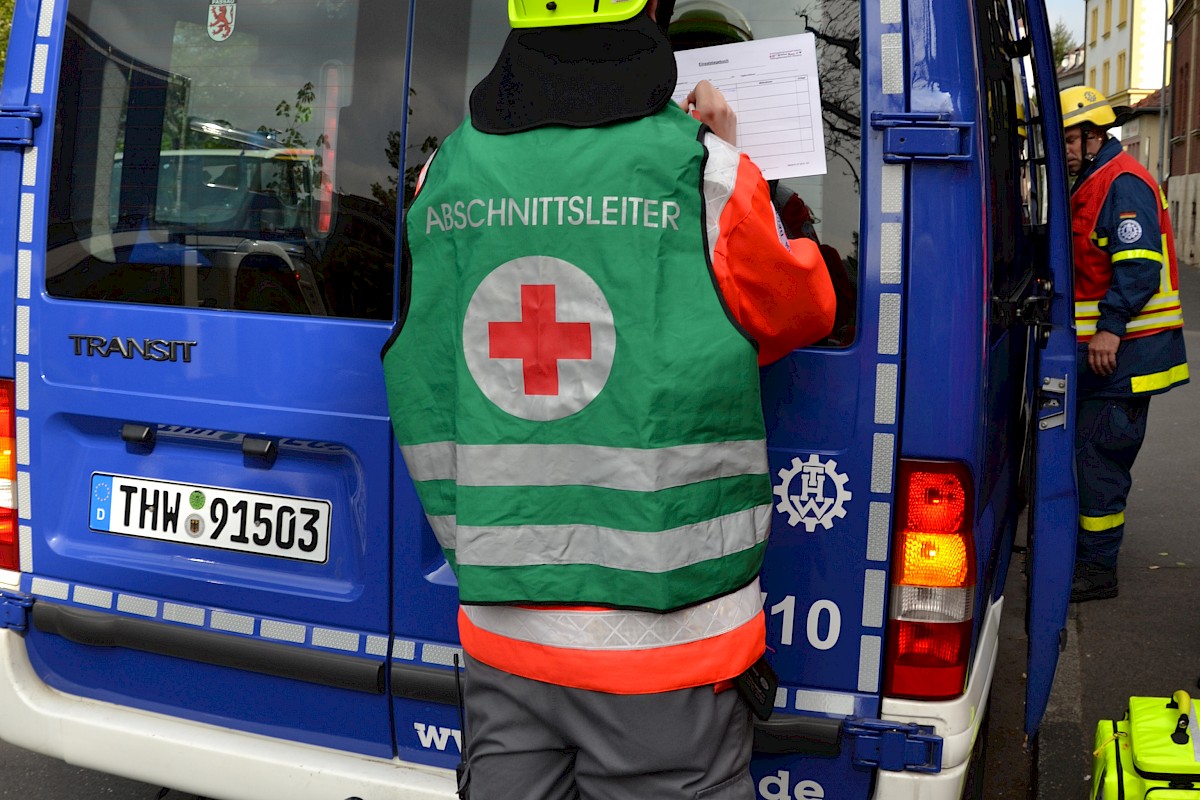 BRK und THW Lohr verzahnen Technische und Medizinische Rettung