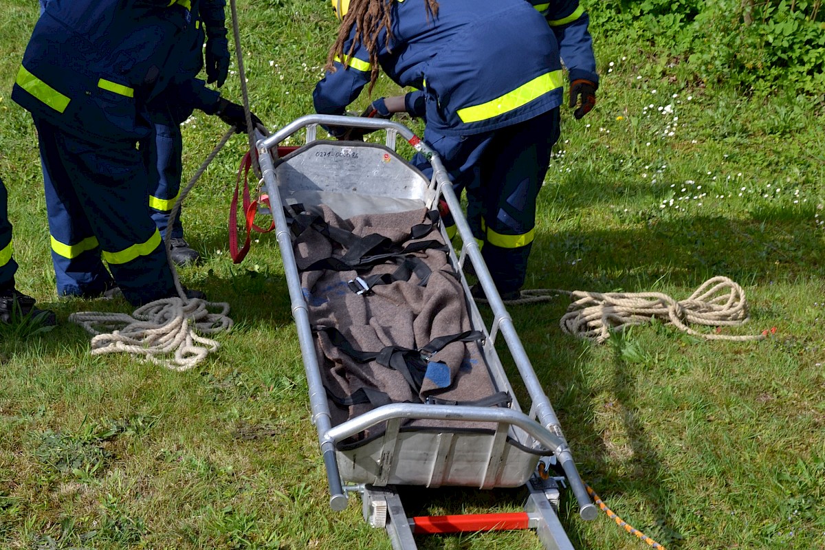 BRK und THW Lohr verzahnen Technische und Medizinische Rettung