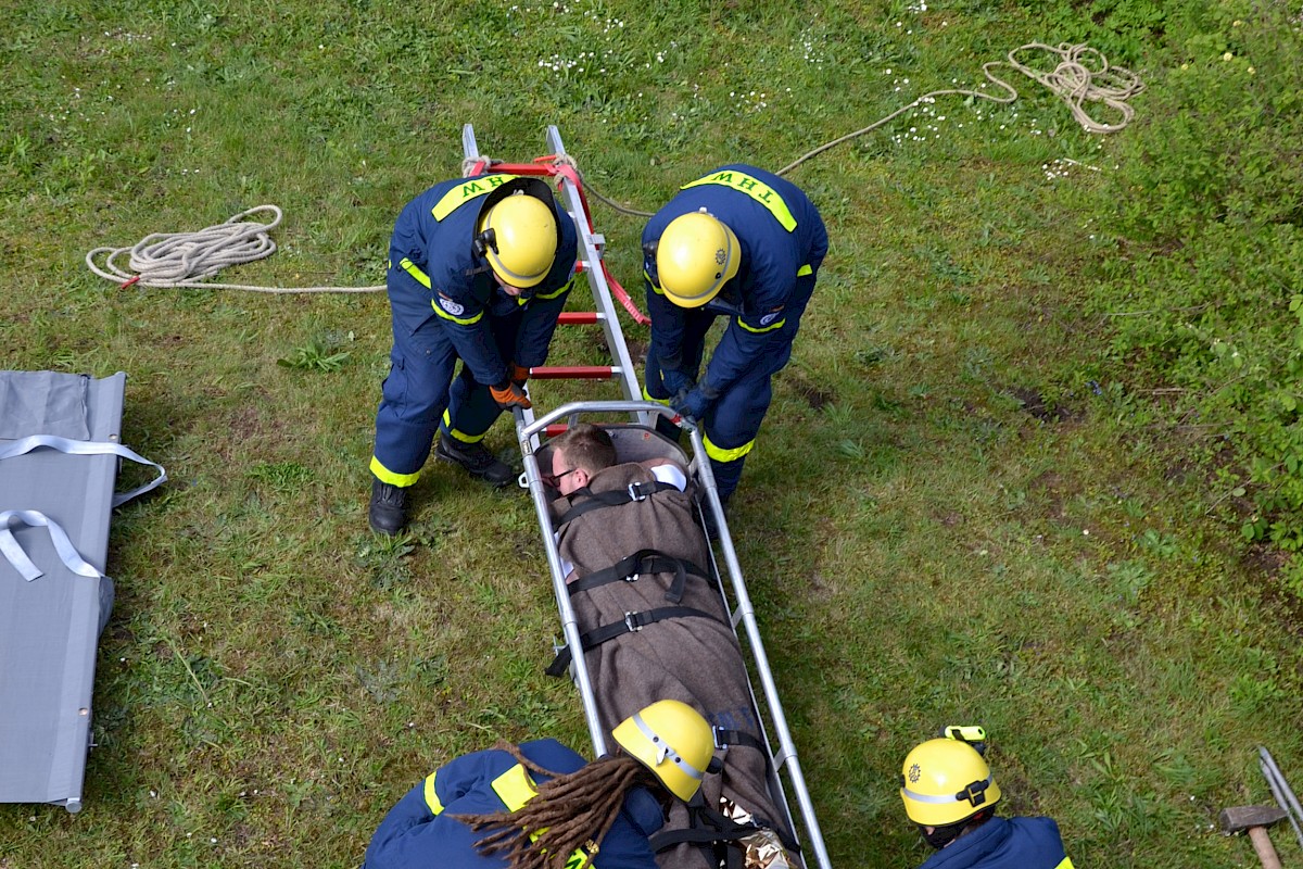 BRK und THW Lohr verzahnen Technische und Medizinische Rettung