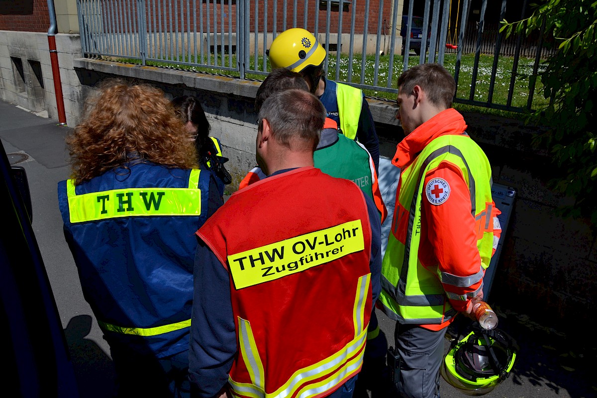 BRK und THW Lohr verzahnen Technische und Medizinische Rettung