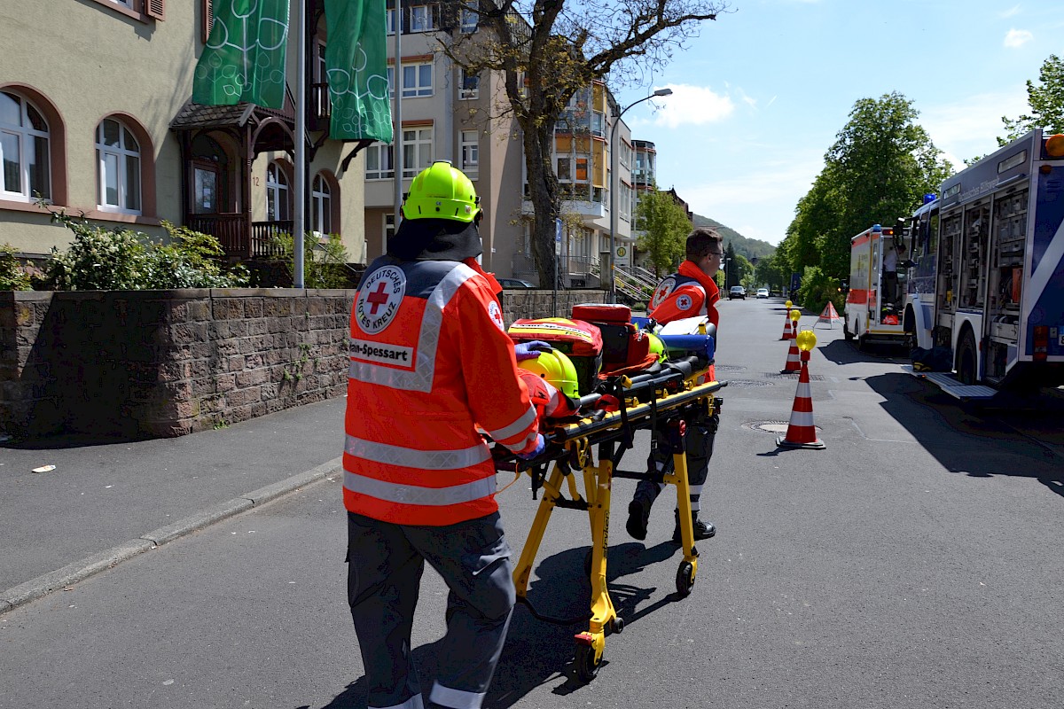 BRK und THW Lohr verzahnen Technische und Medizinische Rettung