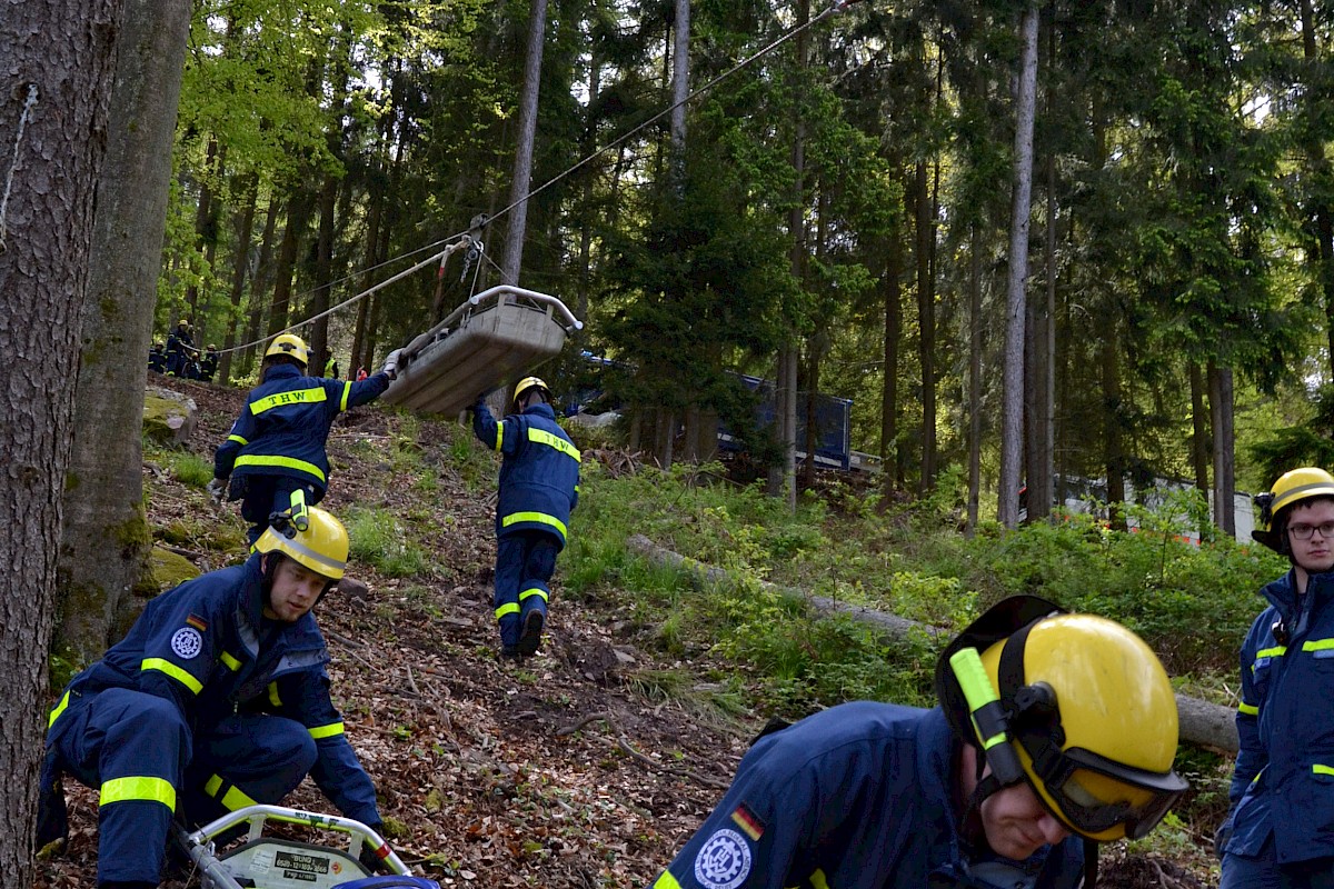 BRK und THW Lohr verzahnen Technische und Medizinische Rettung