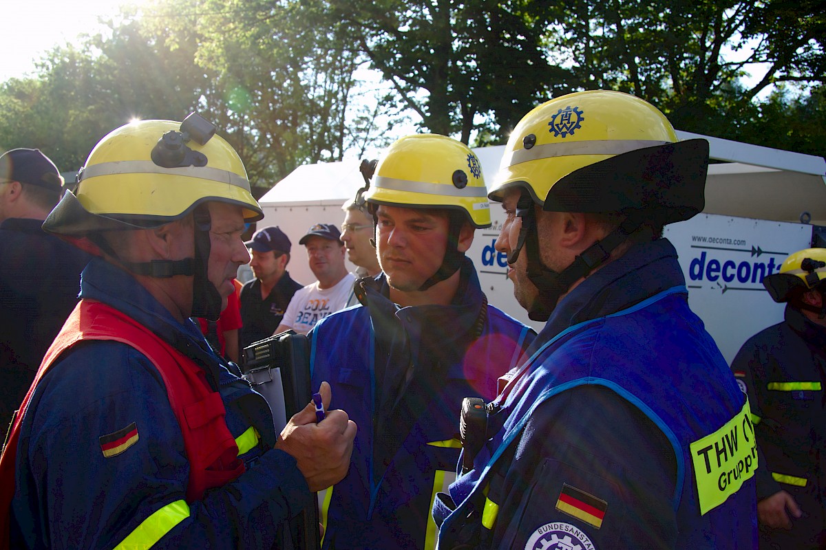 Gemeinschaftsübung von THW Lohr und Feuerwehr am Oberbecken