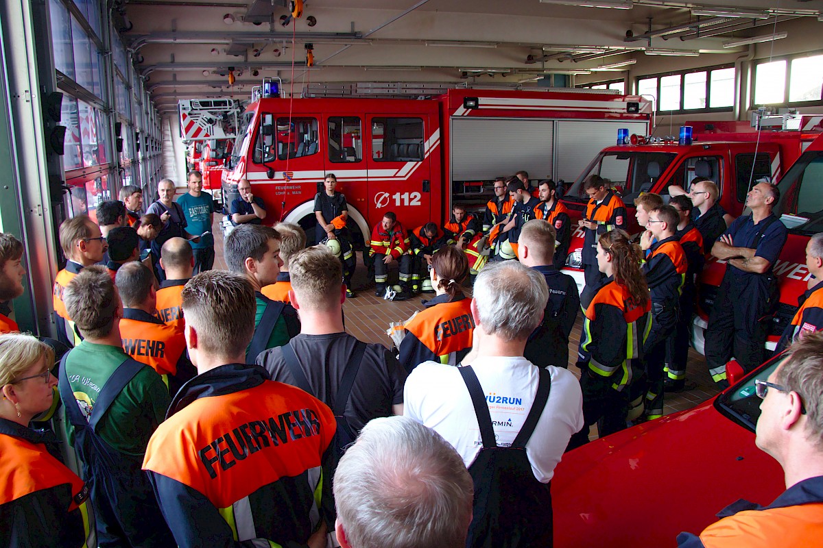 Waldbrand-Übung mit der Feuerwehr