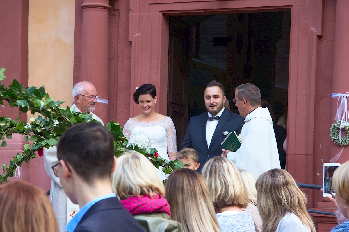 Hochzeit des Helfers Kevin Hecht