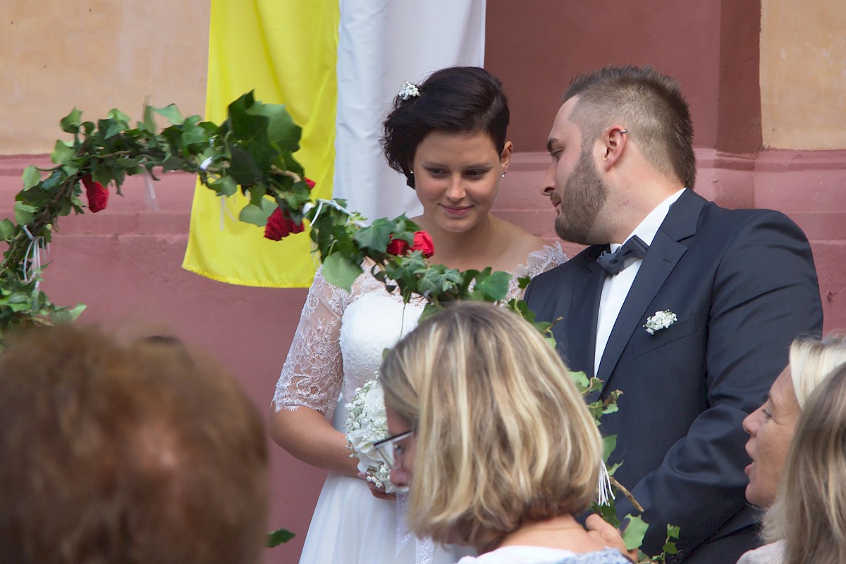 Hochzeit des Helfers Kevin Hecht