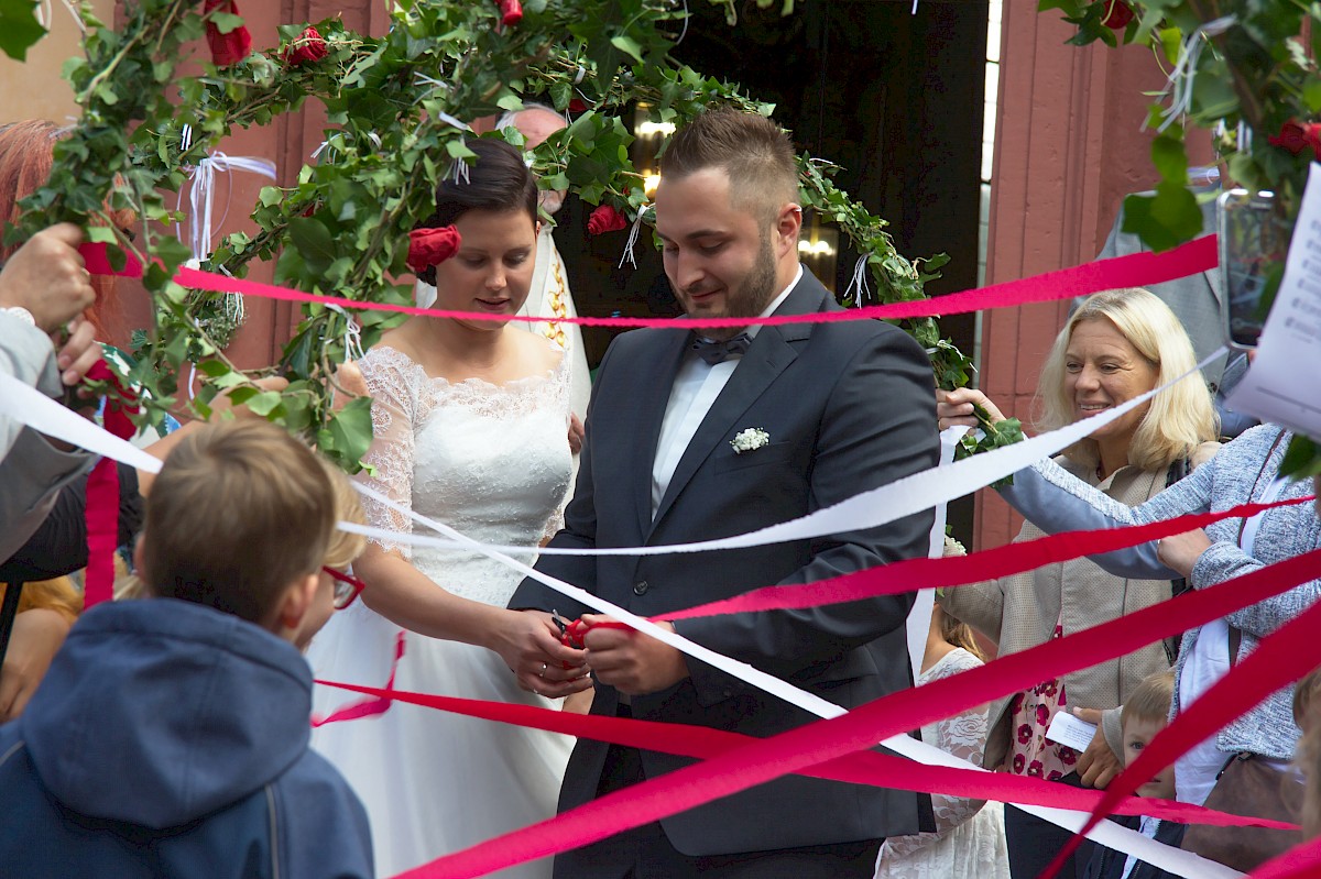 Hochzeit des Helfers Kevin Hecht