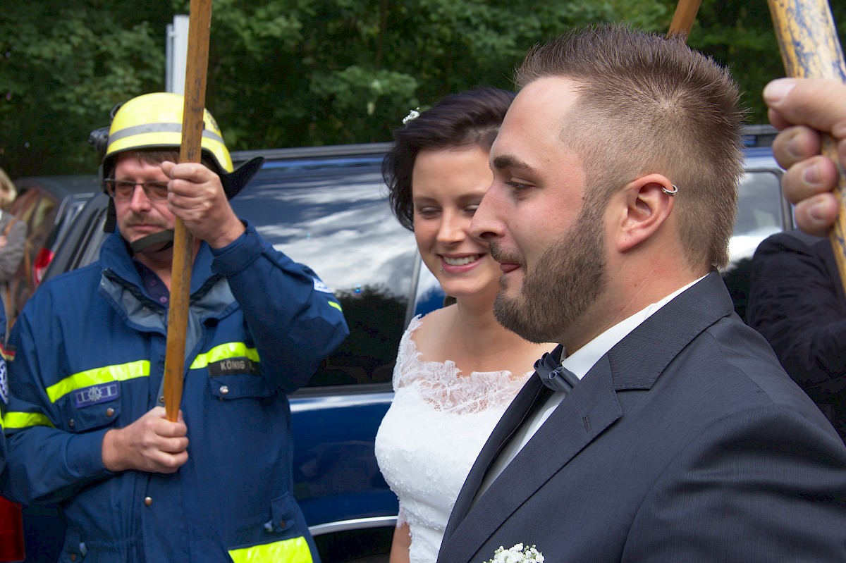 Hochzeit des Helfers Kevin Hecht
