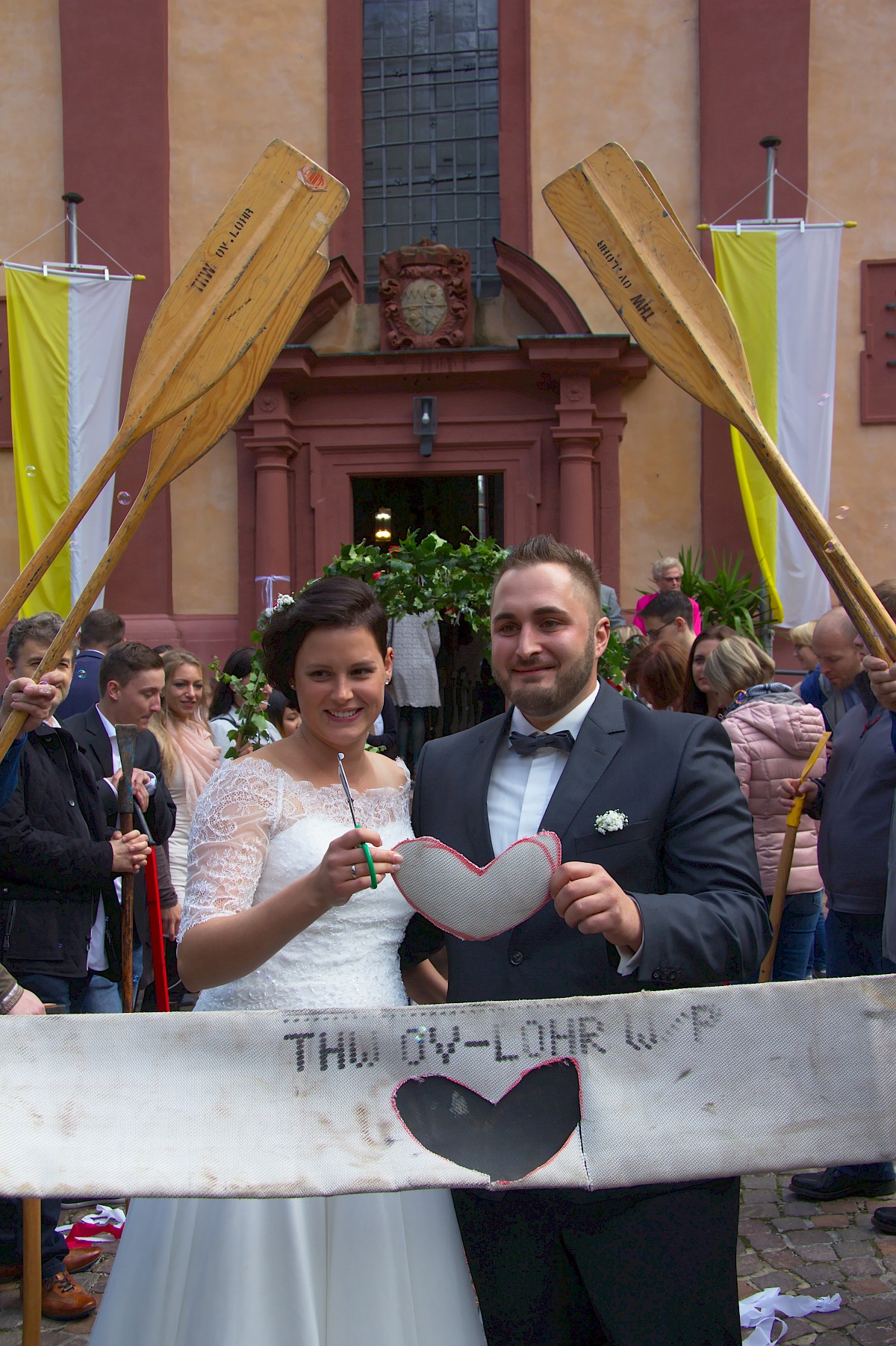 Hochzeit des Helfers Kevin Hecht