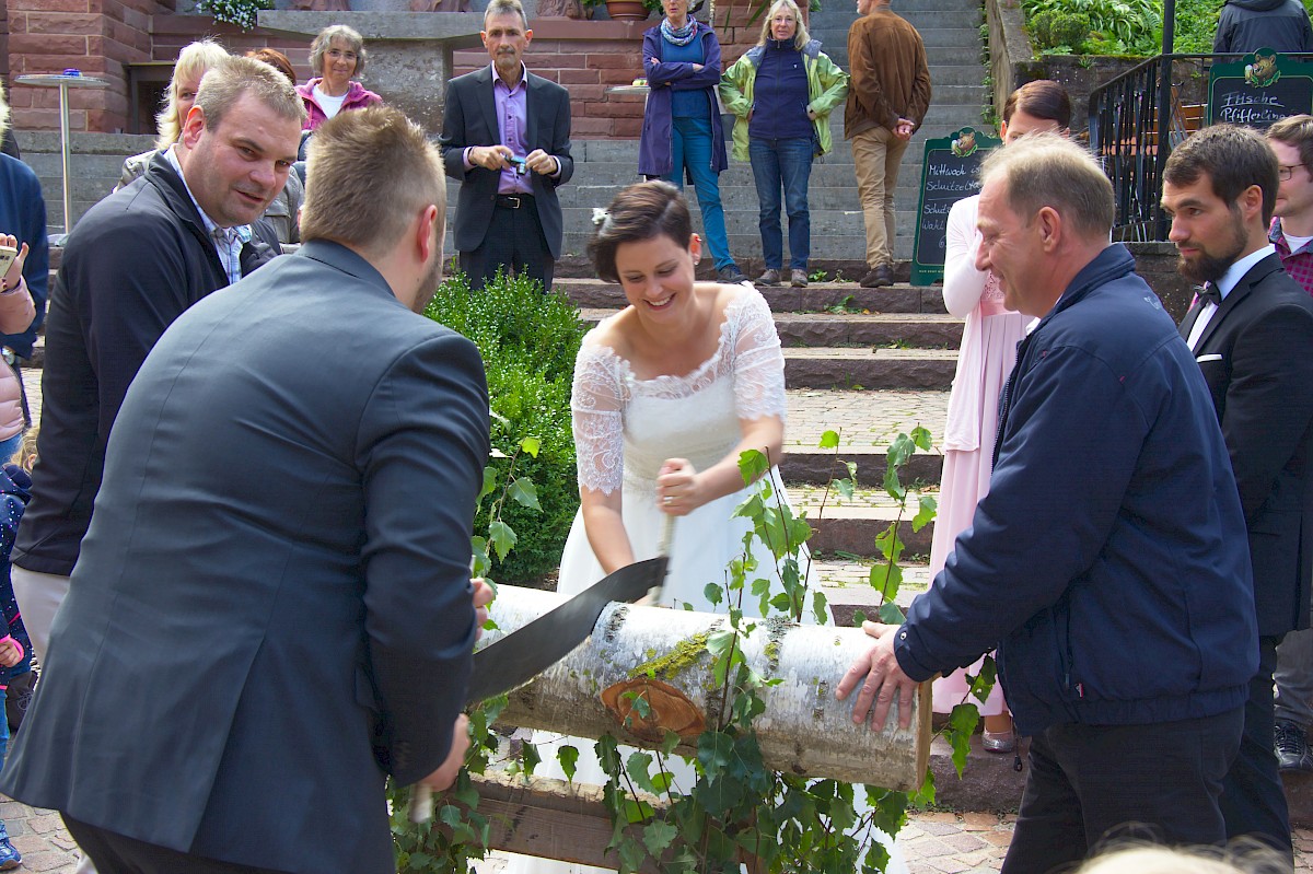 Hochzeit des Helfers Kevin Hecht