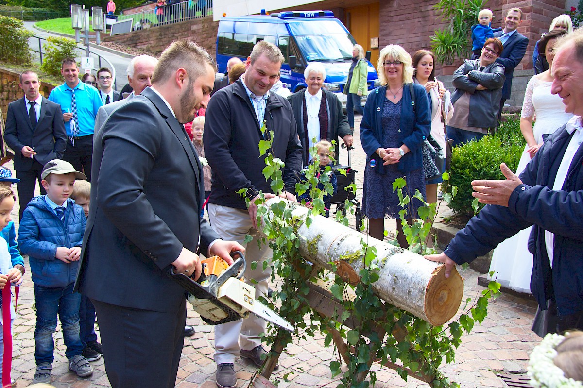Hochzeit des Helfers Kevin Hecht