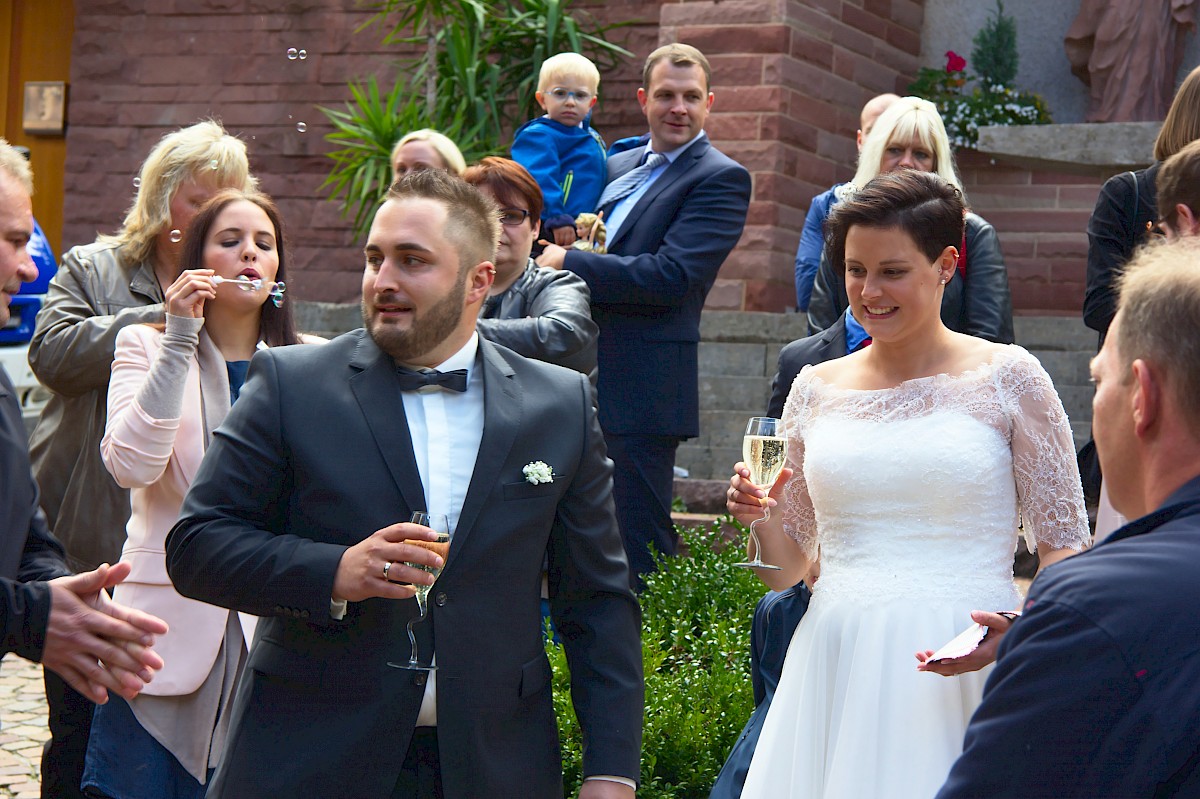 Hochzeit des Helfers Kevin Hecht