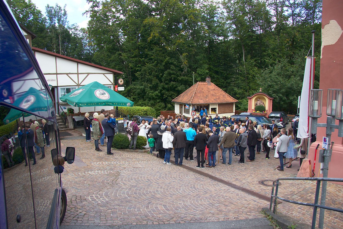 Hochzeit des Helfers Kevin Hecht
