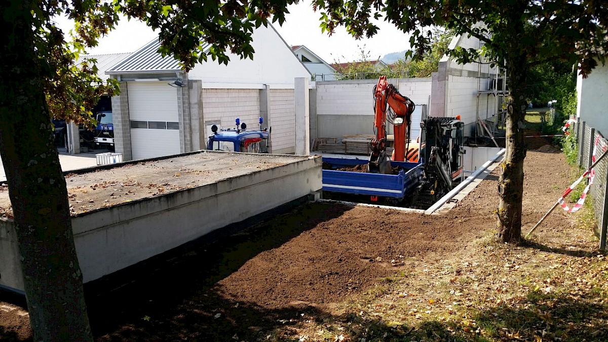 Übergabe der vom Förderverein erstellten Garage an den THW Ortsverband Lohr