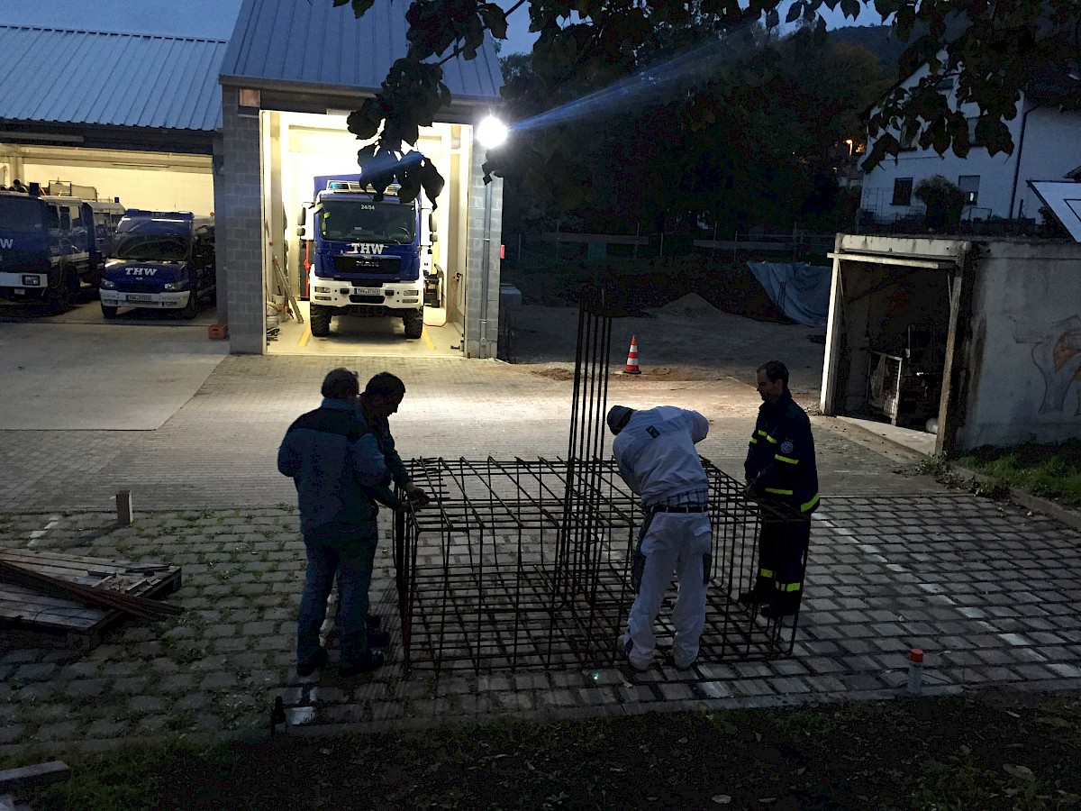 Übergabe der vom Förderverein erstellten Garage an den THW Ortsverband Lohr