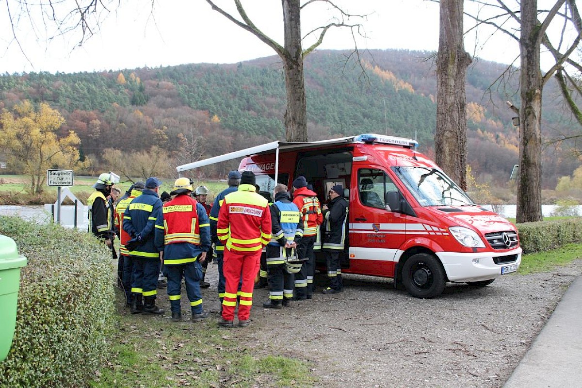 Kräfte zur Personensuche gebündelt – THW Lohr unterstützt mit Bootsmannschaften