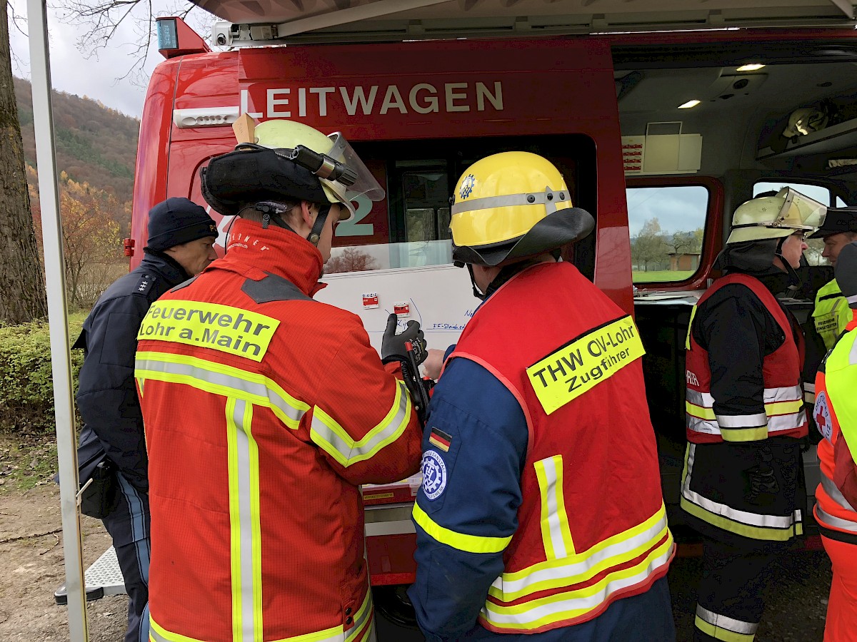 Kräfte zur Personensuche gebündelt – THW Lohr unterstützt mit Bootsmannschaften