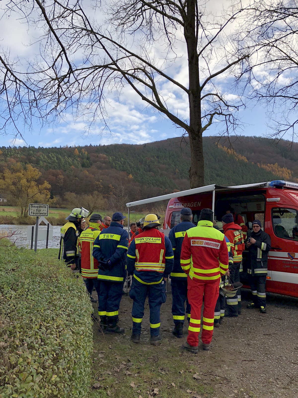 Kräfte zur Personensuche gebündelt – THW Lohr unterstützt mit Bootsmannschaften