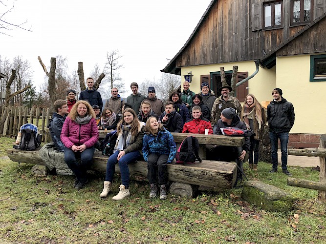 Auf Schusters Rappen durch den Spessart: THW Winterwanderung 2017