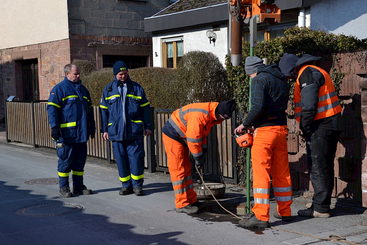 Verstopfter Kanal, Einsatzoption für das THW Lohr