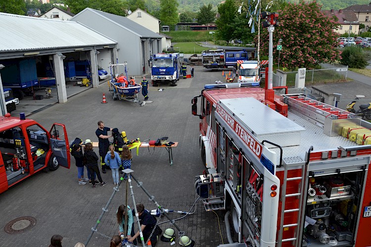 Kinder Uni Steinfeld zu Gast im THW Lohr