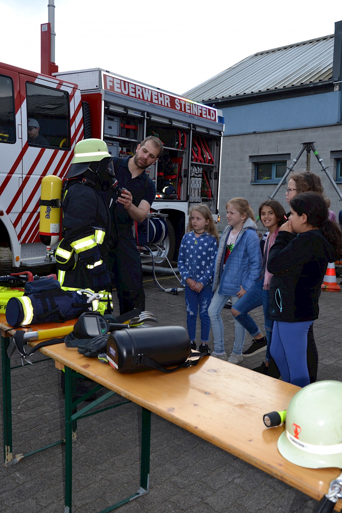 Kinderuni Steinfeld zu Gast beim THW Lohr