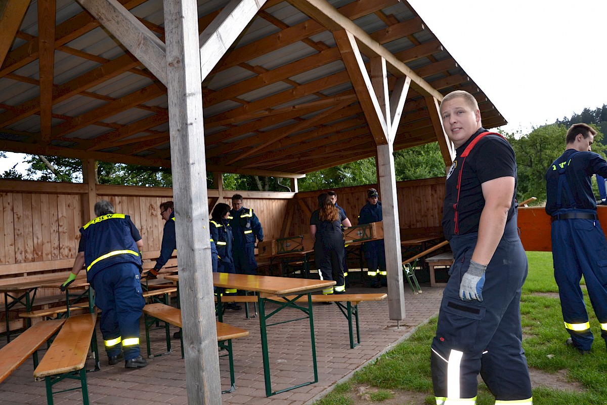 3 Tages Übung des THW Lohr in Burgsinn