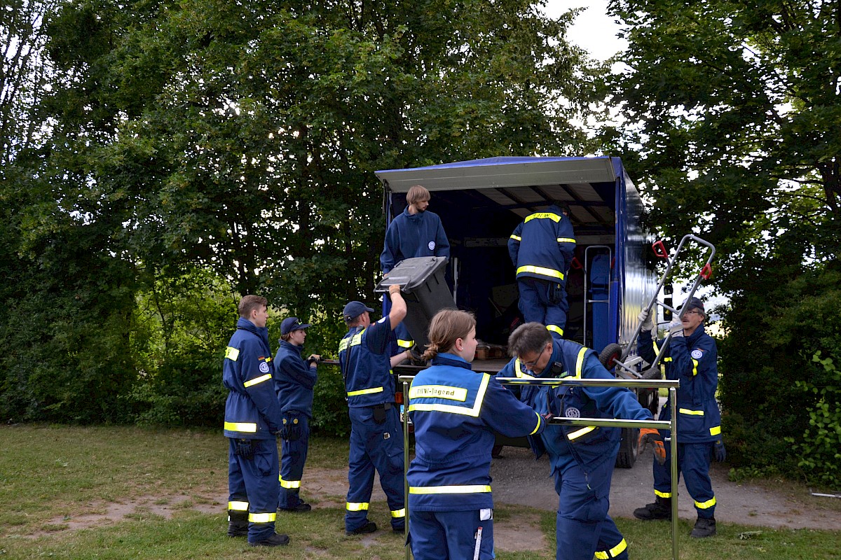 3 Tages Übung des THW Lohr in Burgsinn