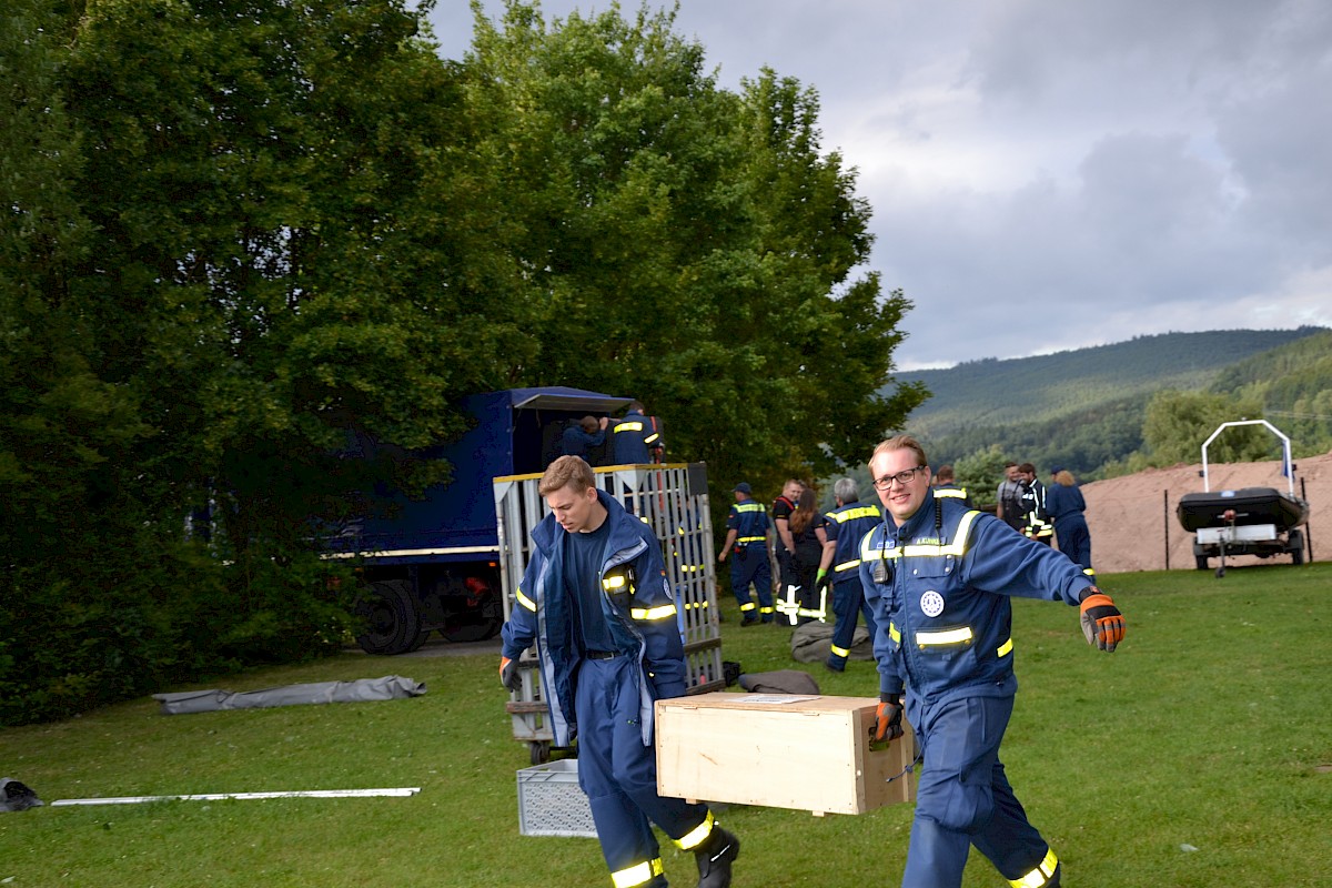 3 Tages Übung des THW Lohr in Burgsinn