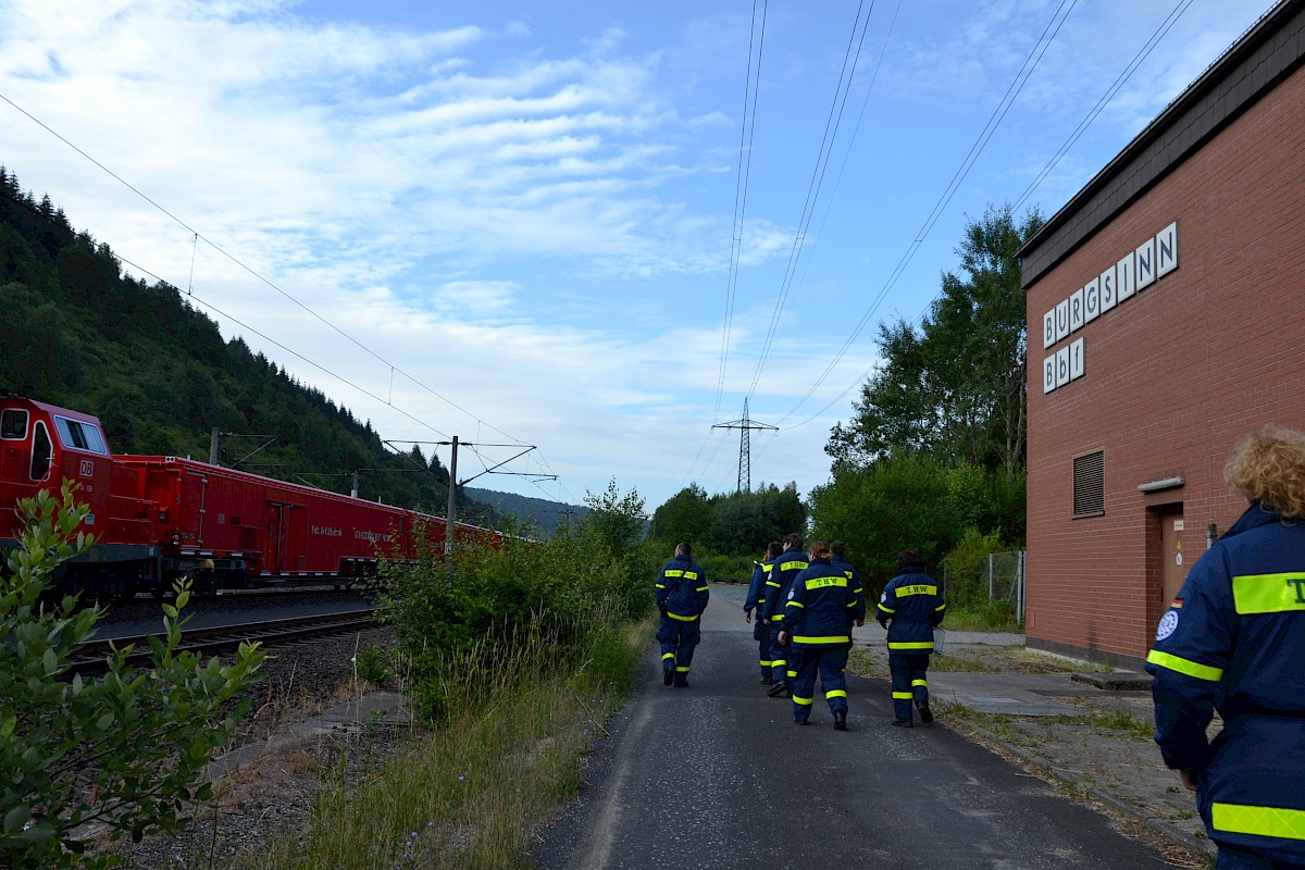 Ausbildung am Tunnelrettungszug der DB AG im Rahmen der Dreitagesübung