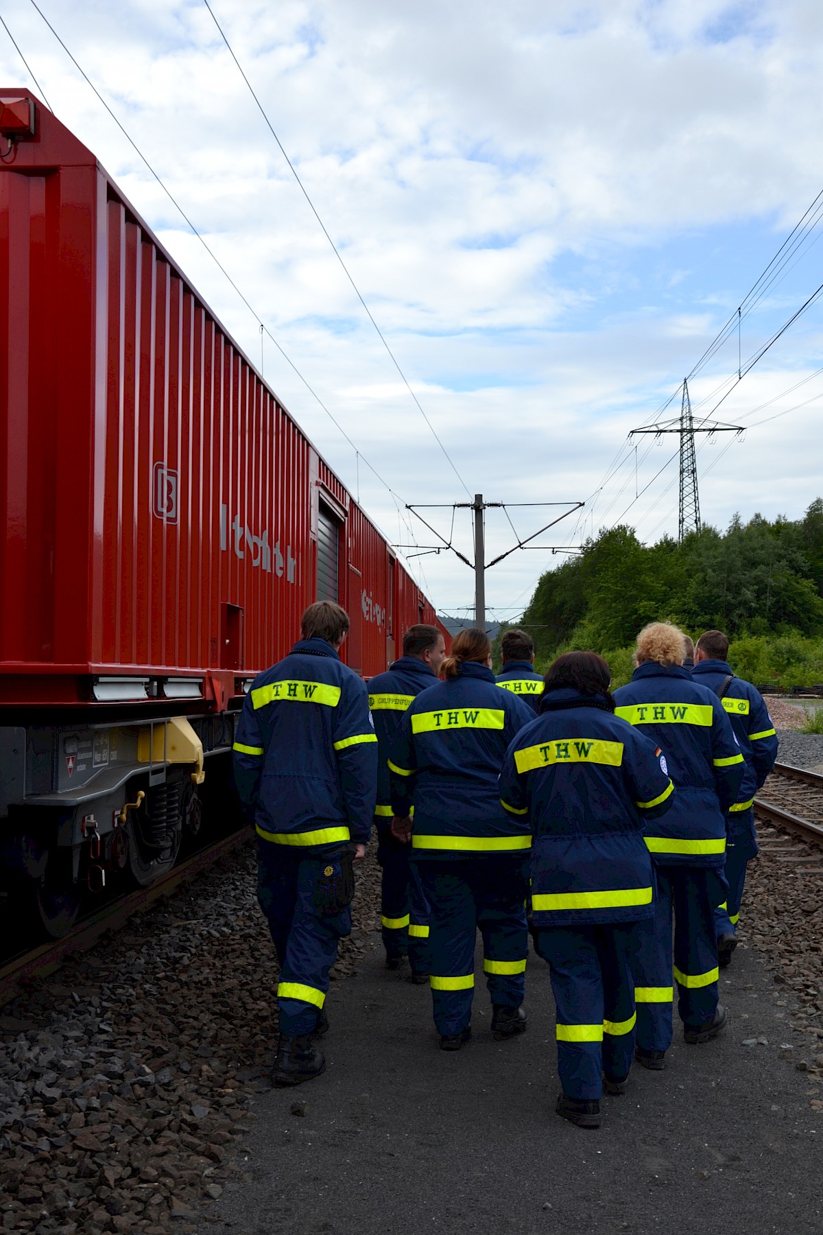 Ausbildung am Tunnelrettungszug der DB AG im Rahmen der Dreitagesübung