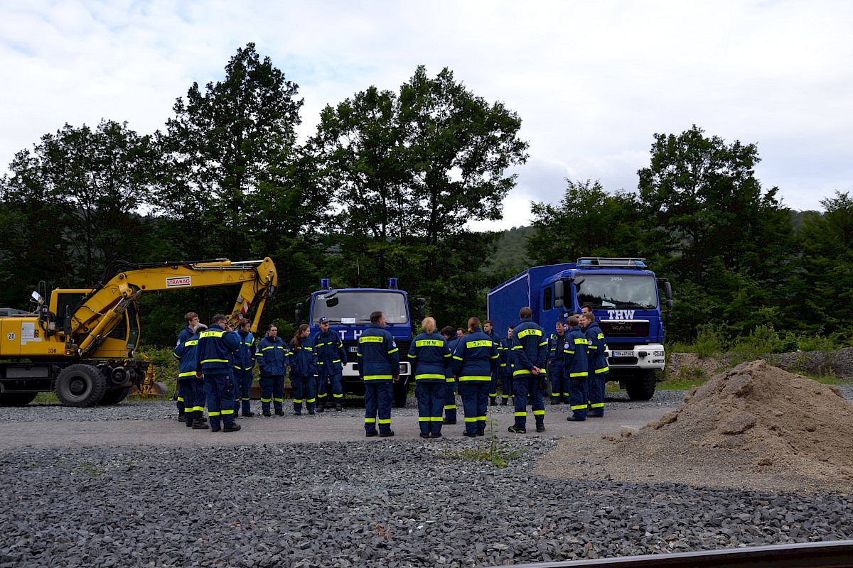 Ausbildung am Tunnelrettungszug der DB AG im Rahmen der Dreitagesübung