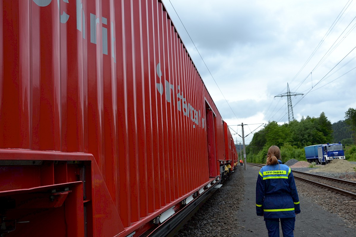 Ausbildung am Tunnelrettungszug der DB AG im Rahmen der Dreitagesübung