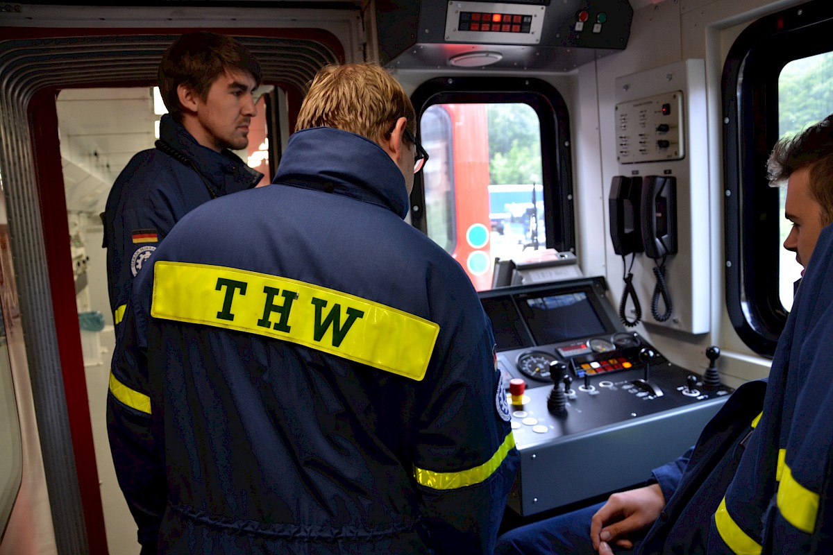 Ausbildung am Tunnelrettungszug der DB AG im Rahmen der Dreitagesübung