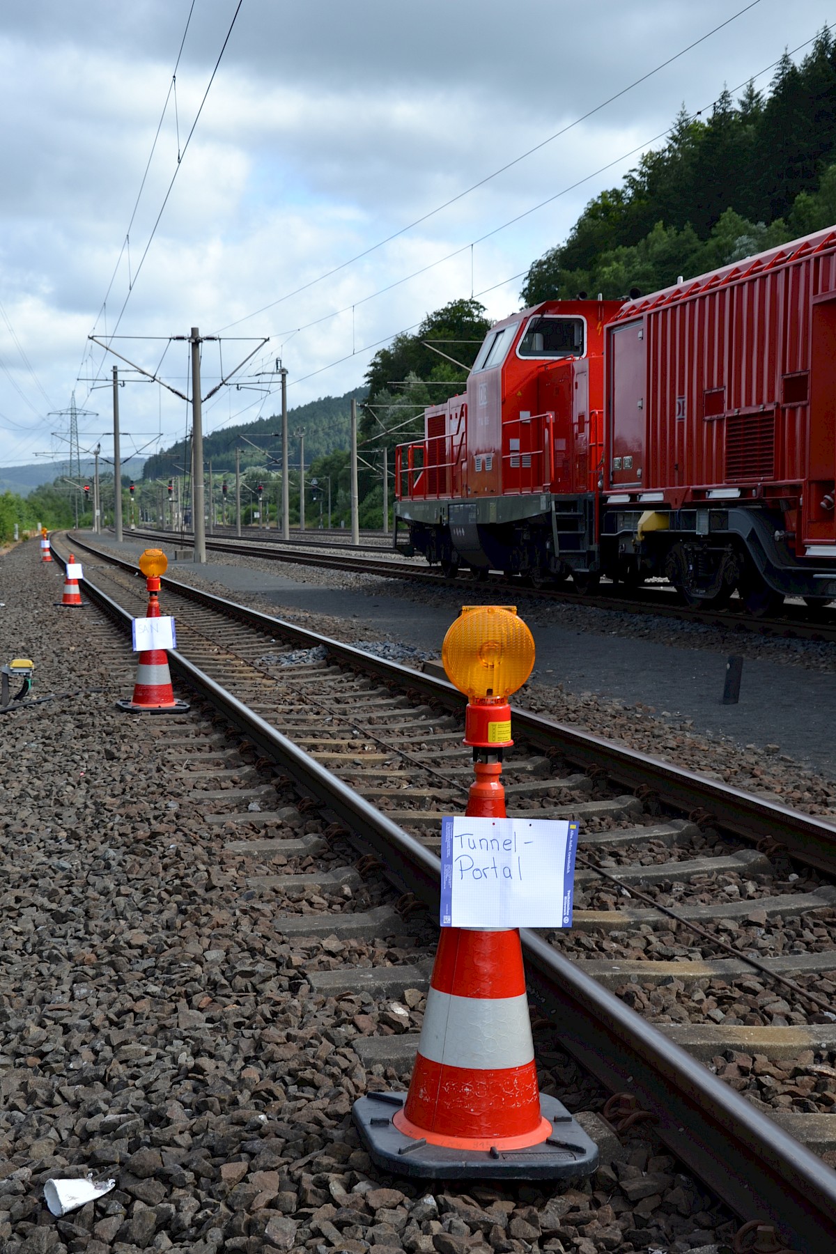 Ausbildung am Tunnelrettungszug der DB AG im Rahmen der Dreitagesübung