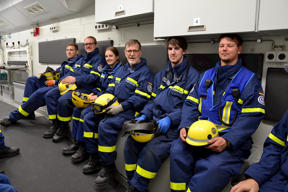 Ausbildung am Tunnelrettungszug der DB AG im Rahmen der Dreitagesübung