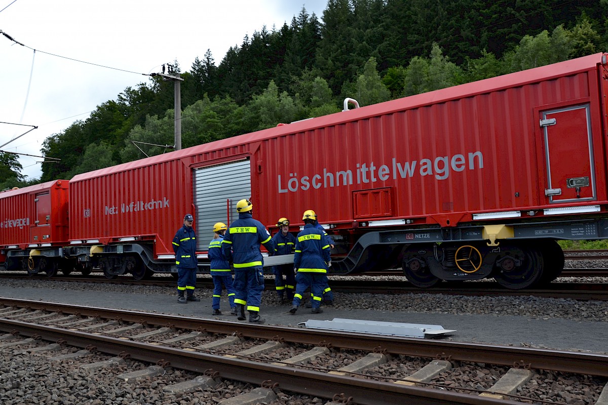 Ausbildung am Tunnelrettungszug der DB AG im Rahmen der Dreitagesübung