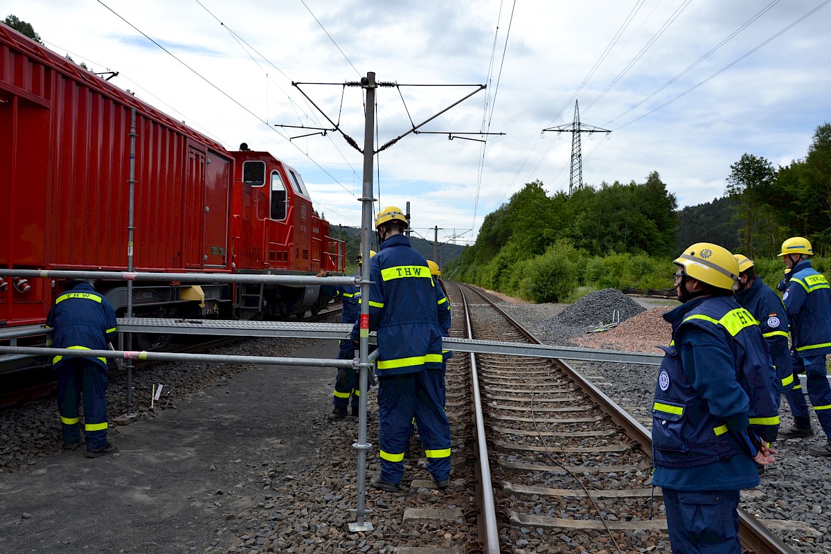 Ausbildung am Tunnelrettungszug der DB AG im Rahmen der Dreitagesübung