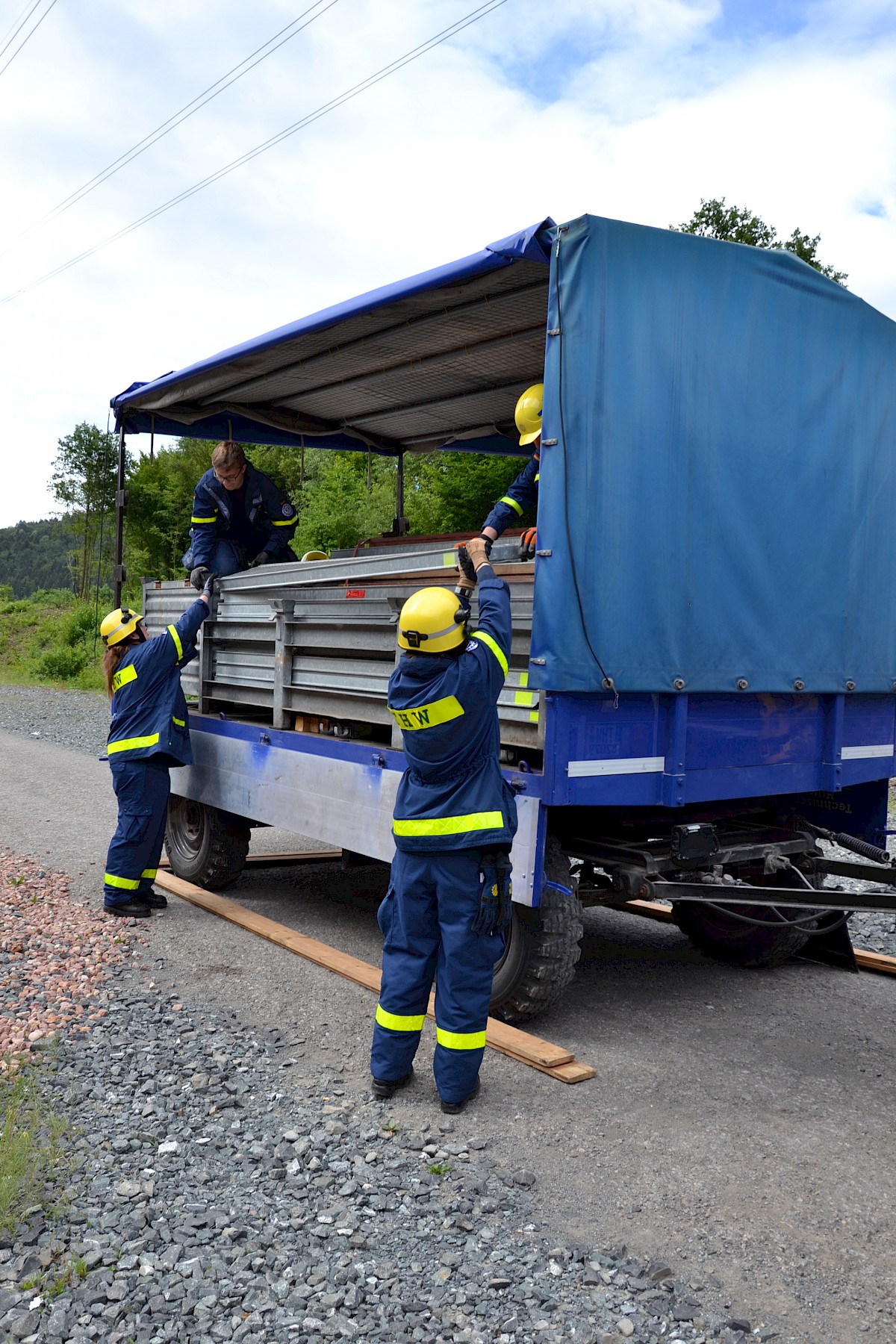 Ausbildung am Tunnelrettungszug der DB AG im Rahmen der Dreitagesübung