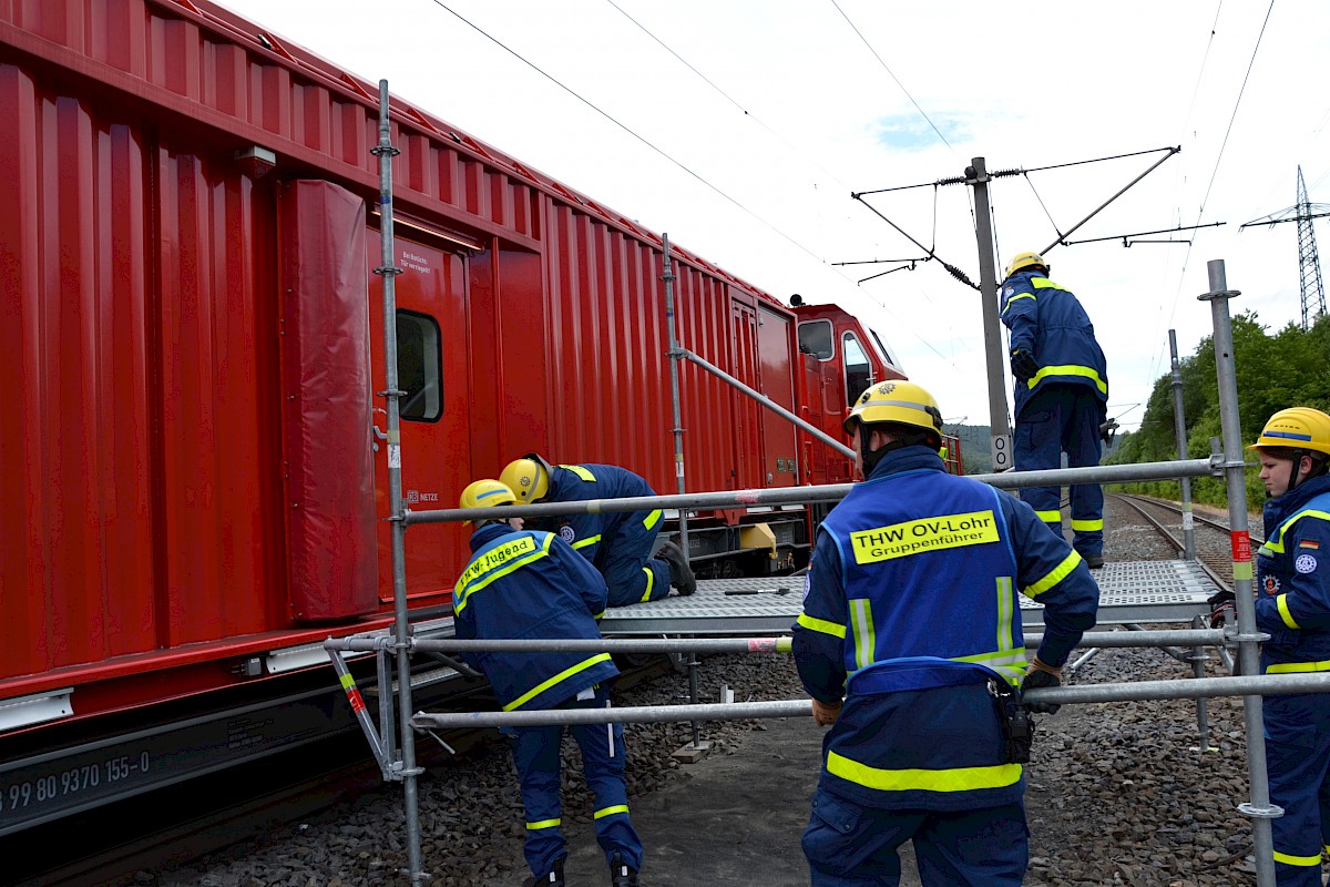 Ausbildung am Tunnelrettungszug der DB AG im Rahmen der Dreitagesübung