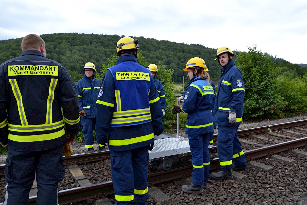 Ausbildung am Tunnelrettungszug der DB AG im Rahmen der Dreitagesübung