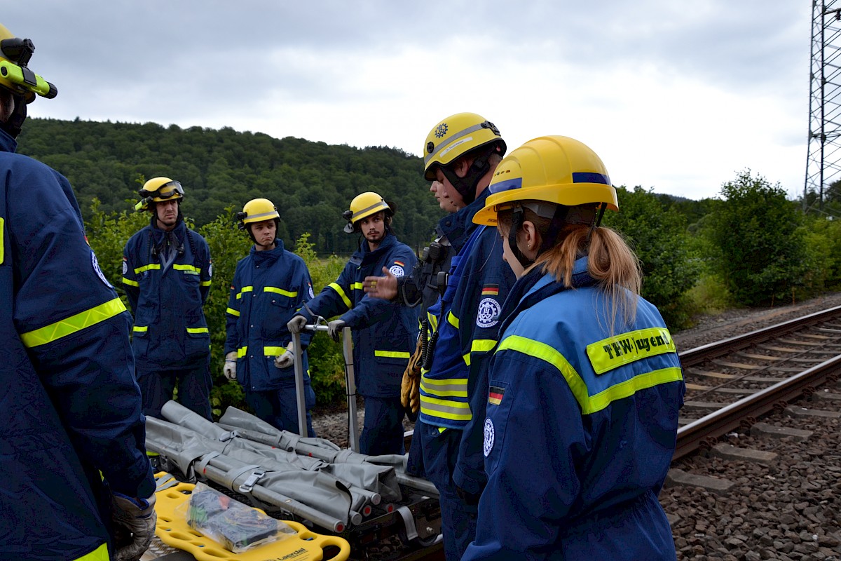 Ausbildung am Tunnelrettungszug der DB AG im Rahmen der Dreitagesübung