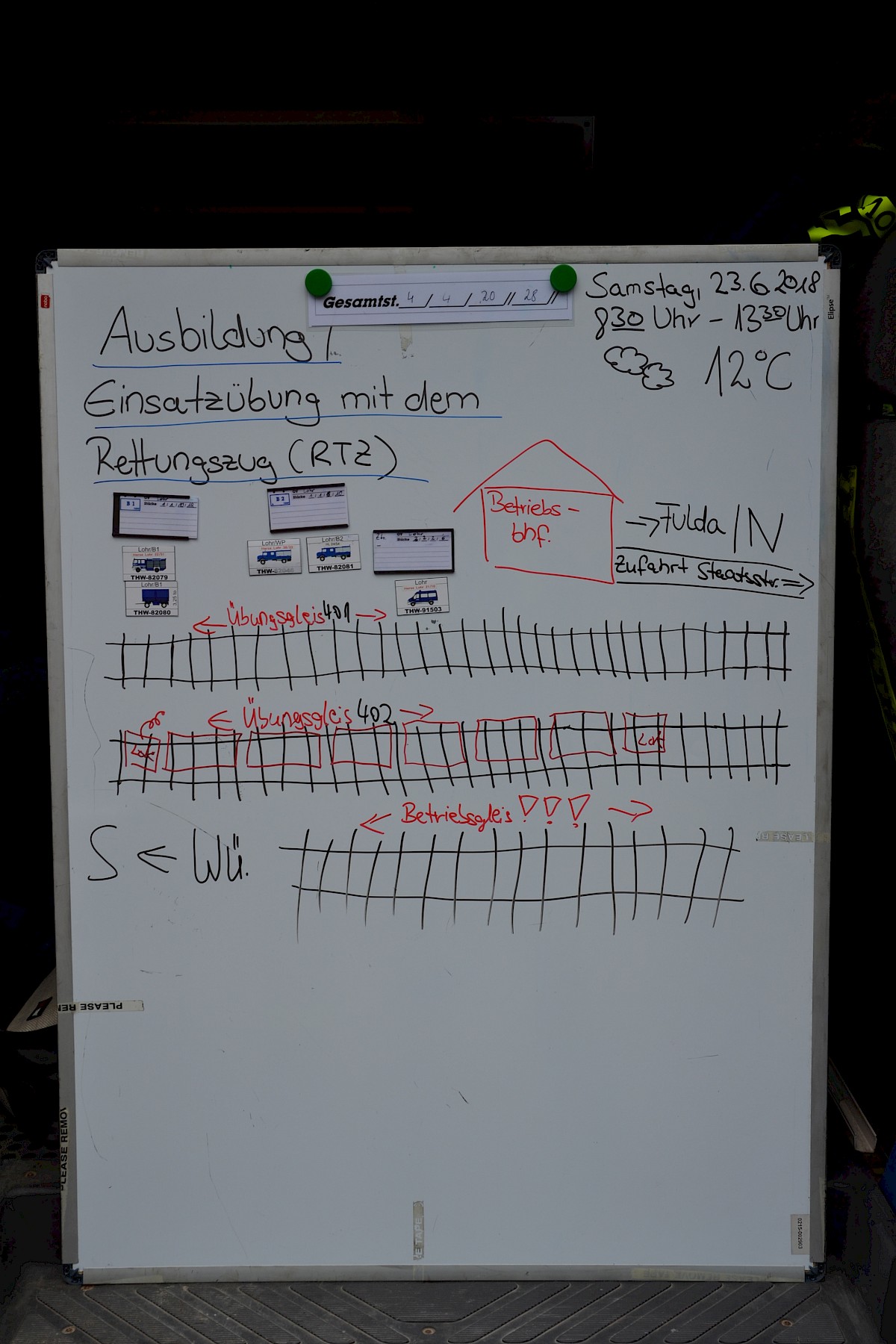 Ausbildung am Tunnelrettungszug der DB AG im Rahmen der Dreitagesübung