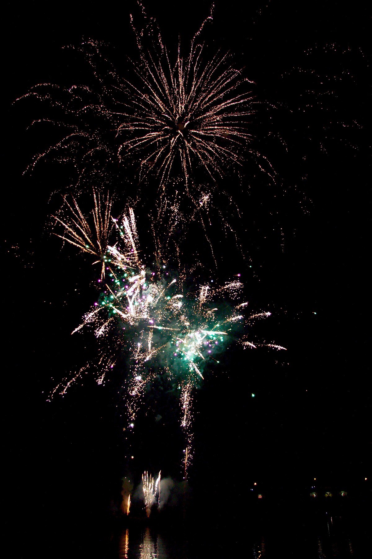 Absicherung des Abschlussfeuerwerkes der Lohrer Spessartfestwoche