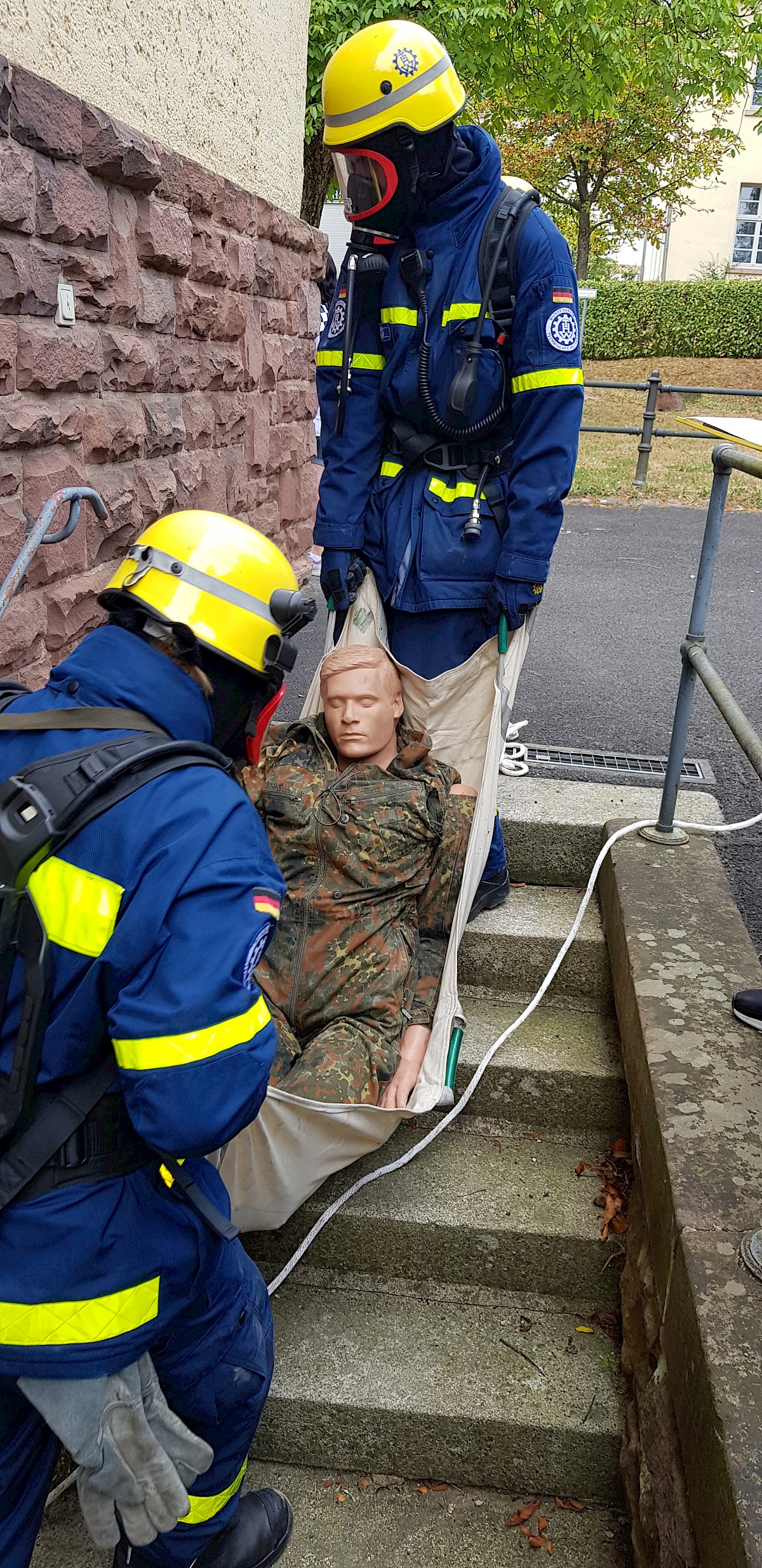 Bereichsausbildung Atemschutzgeräteträger 2018 der Regionalstelle Karlstadt im OV Lohr
