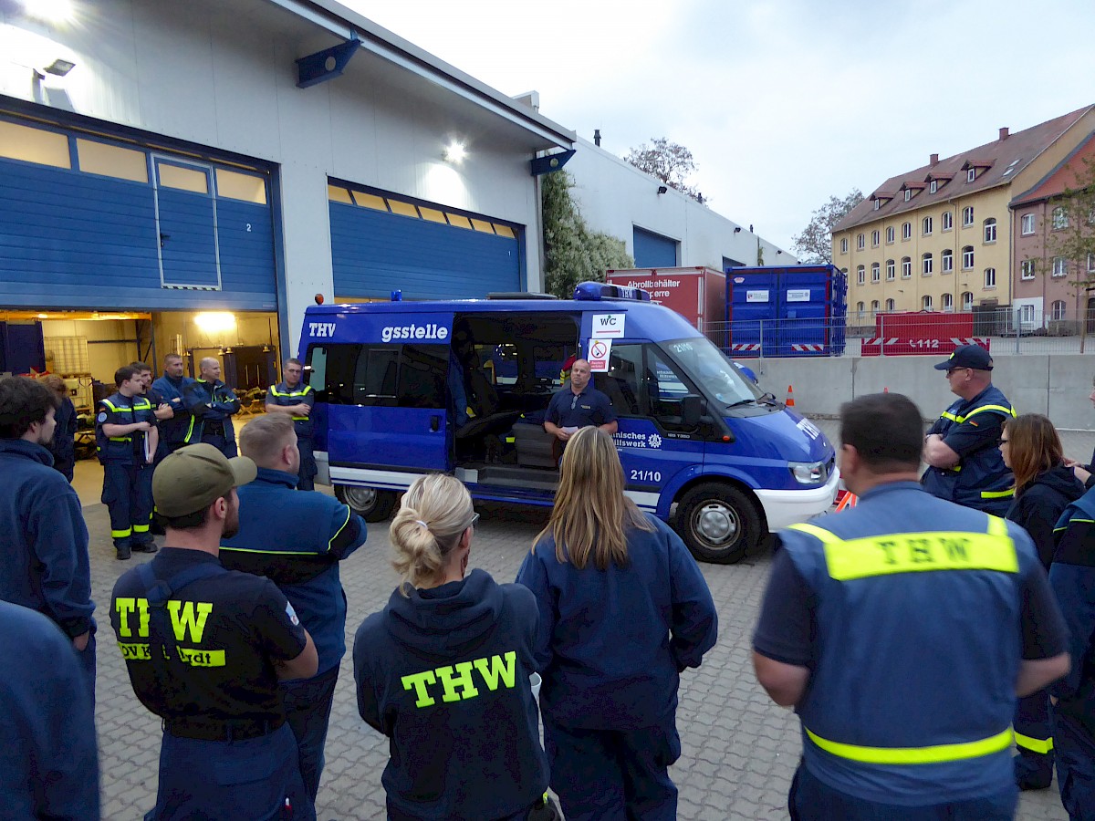 Zugtrupp Übung des Regionalbereiches Karlstadt im THW OV Miltenberg