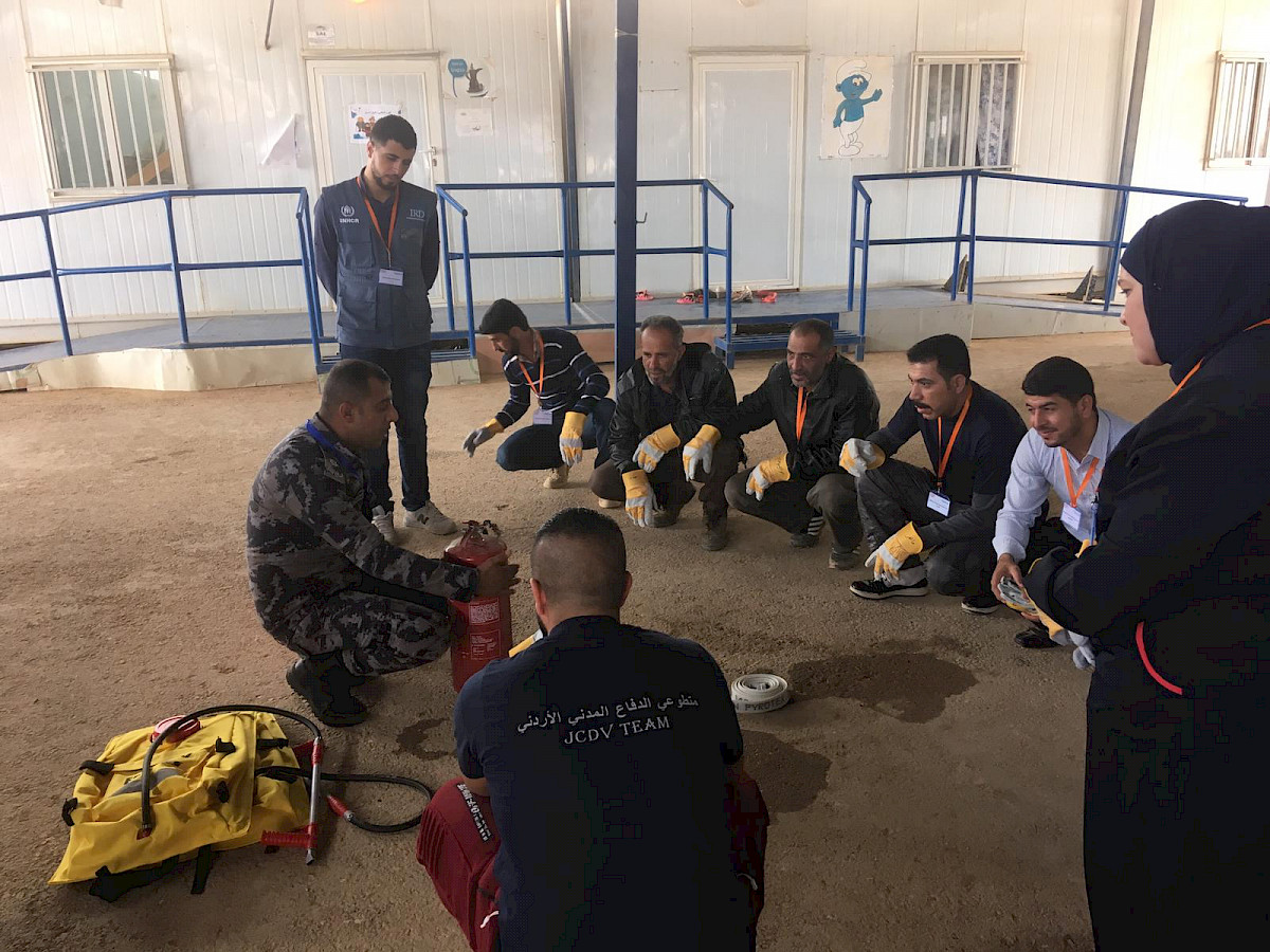 Lohrer THW Helferin Kathrin Hock unterstützt THW Grundausbildung für syrische Flüchtlinge in Jordanien