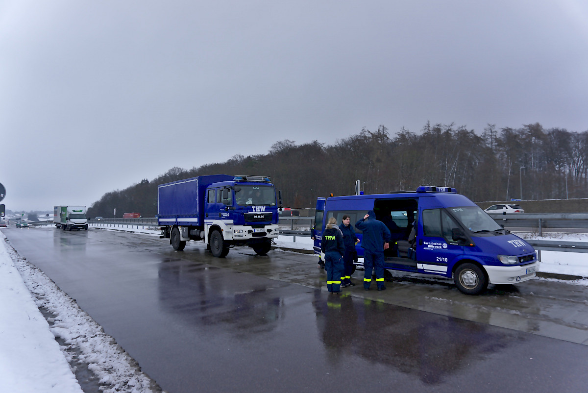 Schnee-Einsatz in Südbayern